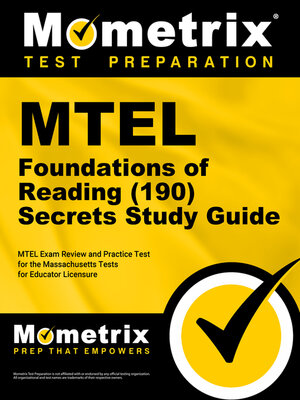 cover image of MTEL Foundations of Reading (190) Secrets Study Guide